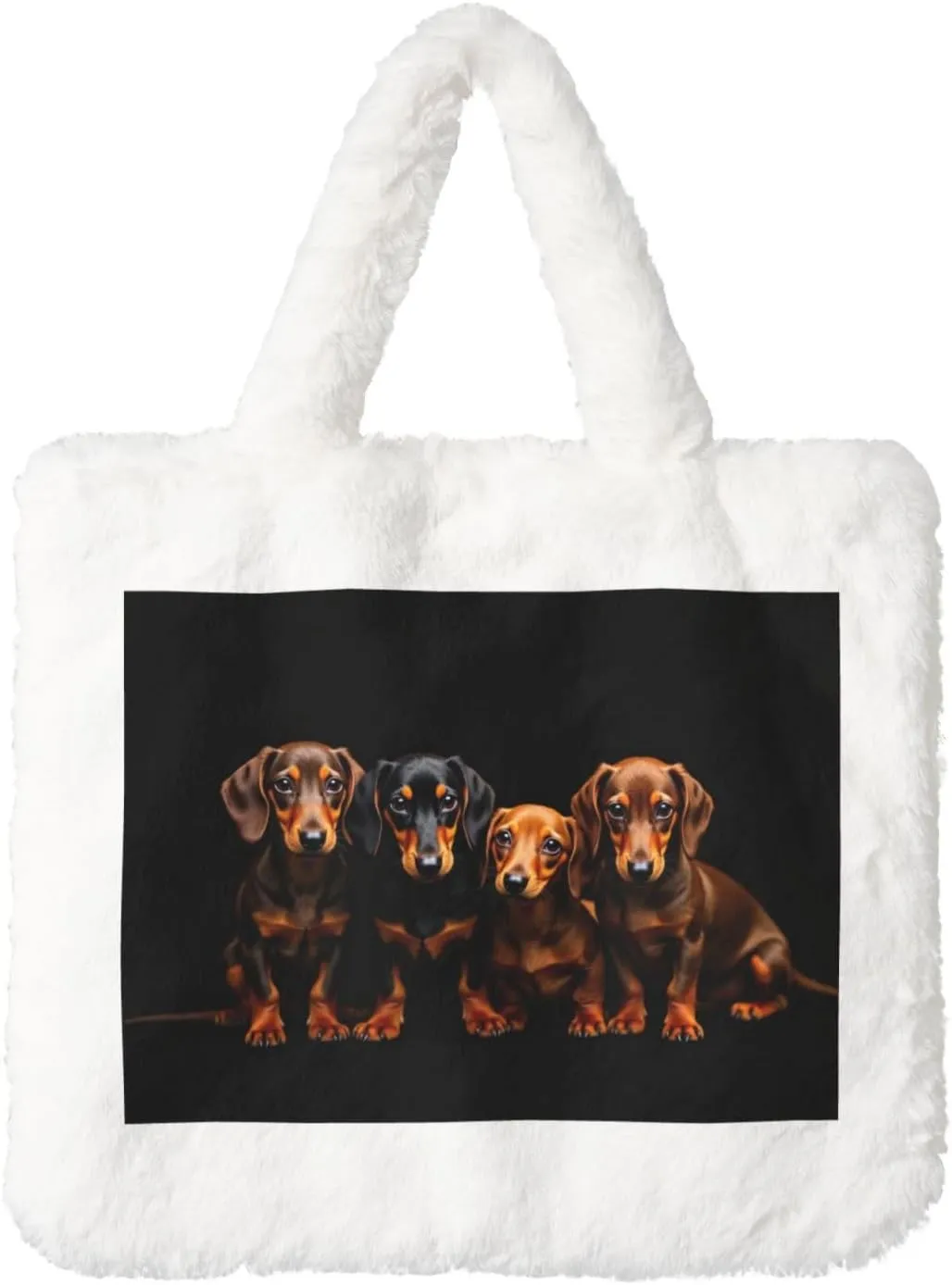 Fluffy Shoulder Bag Plush Bags Women Ladies Tote Bag Fluffy White Furry Purse Handbag for Autumn Winter