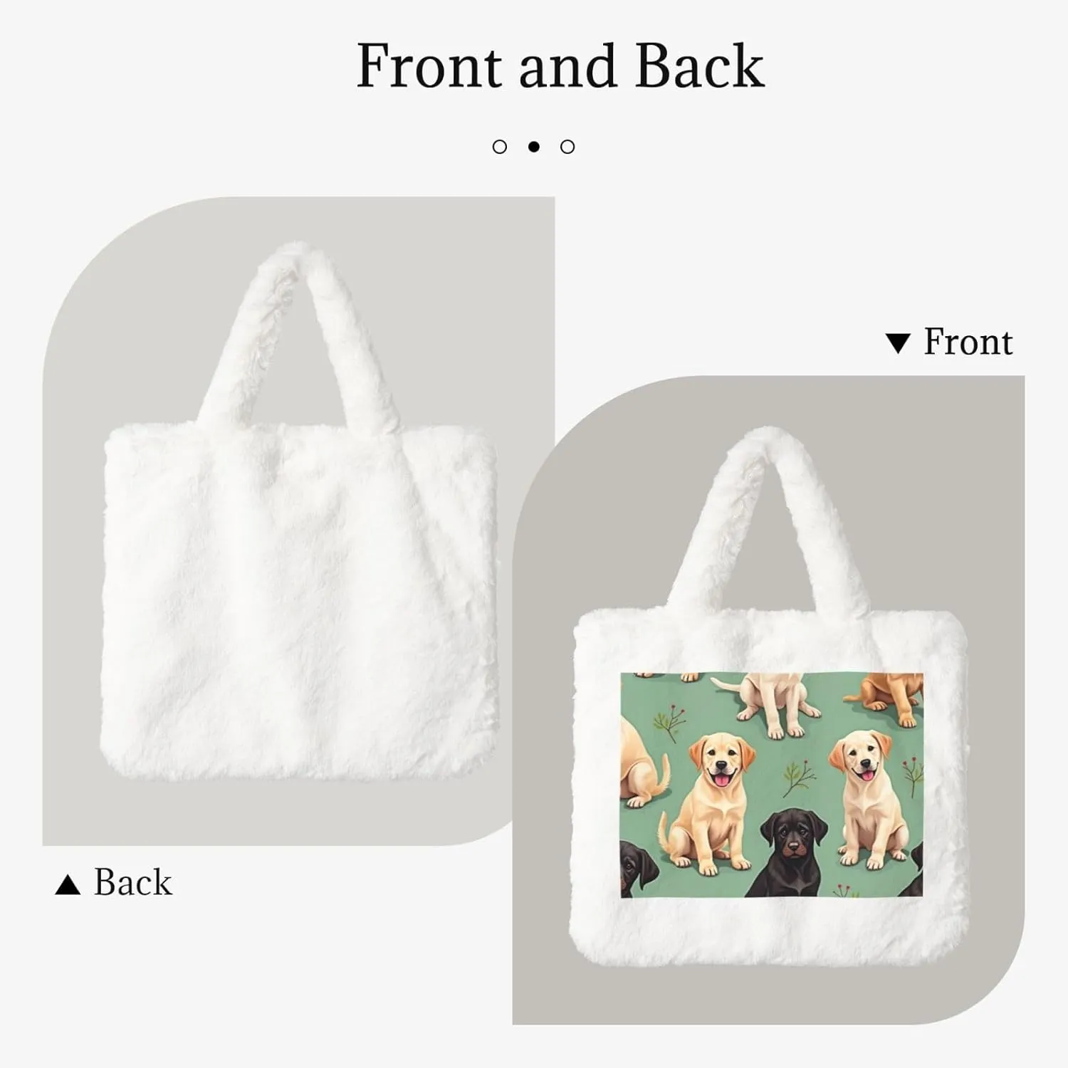 Fluffy Shoulder Bag Plush Bags Women Ladies Tote Bag Fluffy White Furry Purse Handbag for Autumn Winter