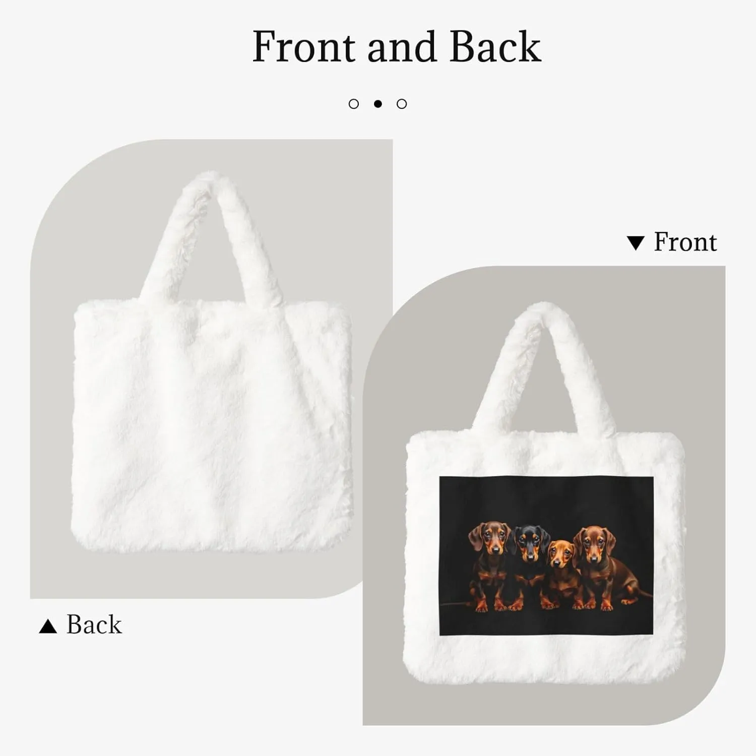 Fluffy Shoulder Bag Plush Bags Women Ladies Tote Bag Fluffy White Furry Purse Handbag for Autumn Winter