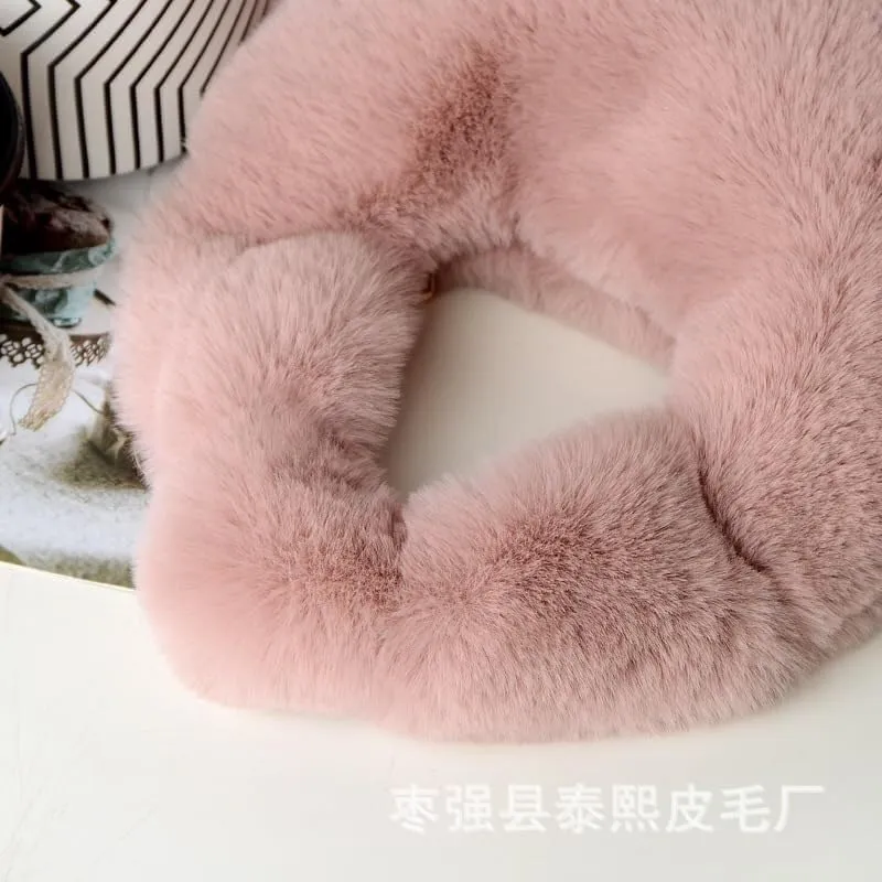 Fluffy Tote Bag, Cute Lady Plush Purse Cute Mini Handbag Plush Dumpling Bag Y2K Plush Purse