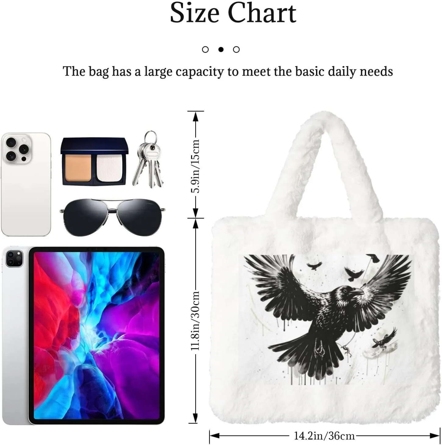 Fluffy Tote Bag for Women Plush Shoulder Purses Ladies Faux Fur Bag Top Handle Satchel Handbag Fall Winter