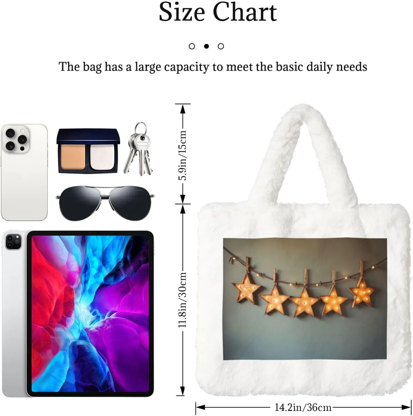 Fluffy Tote Bag for Women Plush Shoulder Purses Ladies Faux Fur Bag Top Handle Satchel Handbag Fall Winter