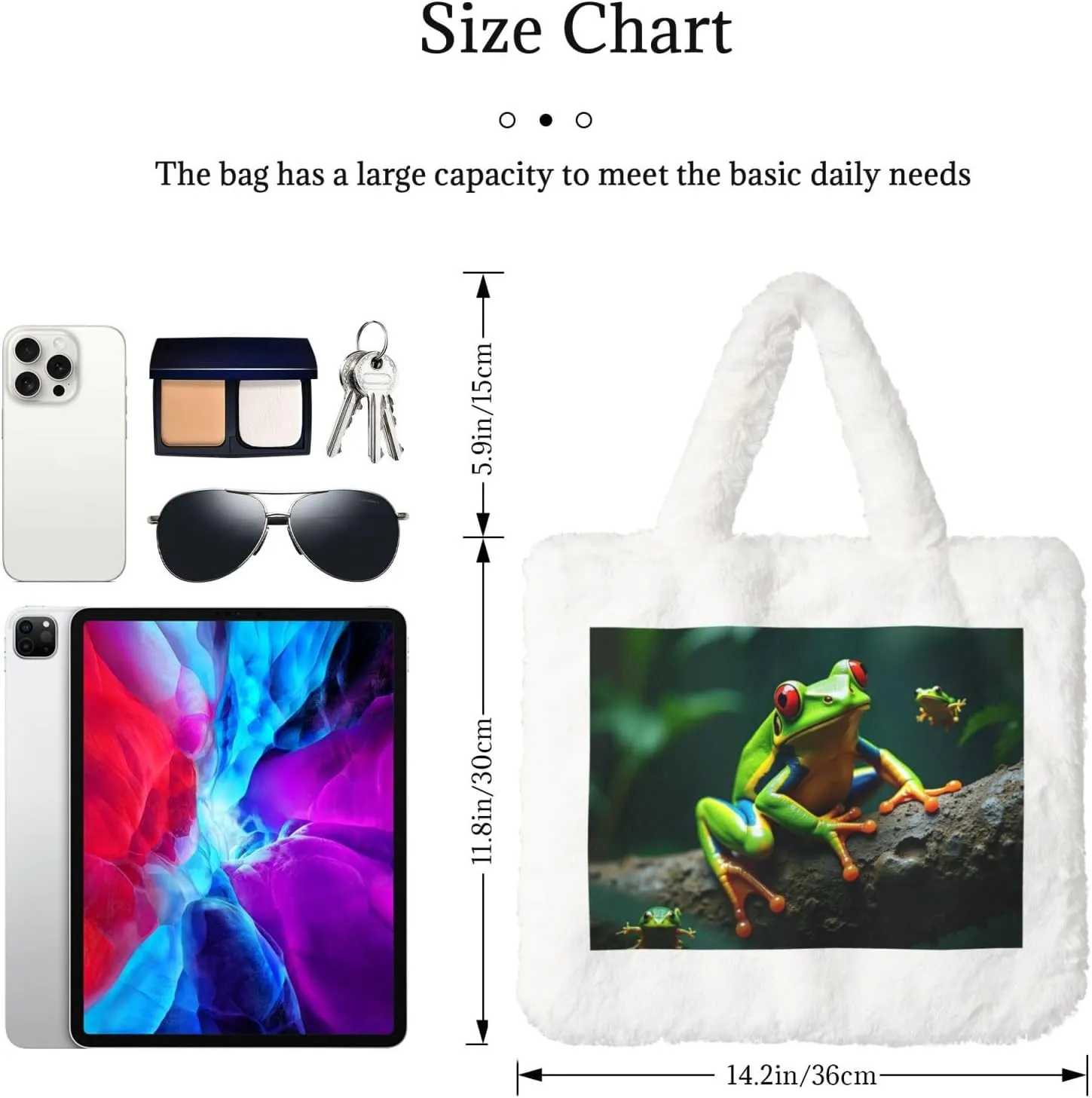 Fluffy Tote Bag for Women Plush Shoulder Purses Ladies Faux Fur Bag Top Handle Satchel Handbag Fall Winter