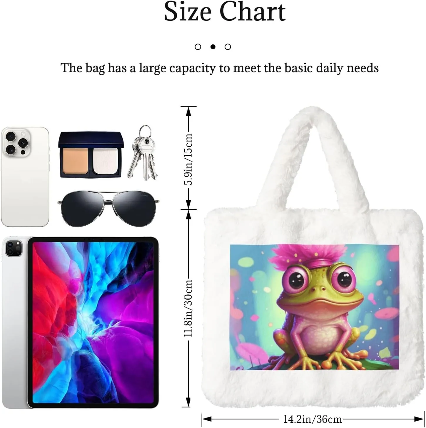 Fluffy Tote Bag for Women Plush Shoulder Purses Ladies Faux Fur Bag Top Handle Satchel Handbag Fall Winter