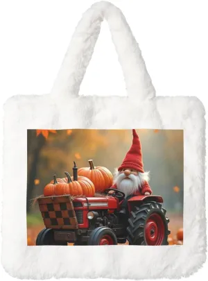 Fluffy Tote Bag for Women Plush Shoulder Purses Ladies Faux Fur Bag Top Handle Satchel Handbag Fall Winter