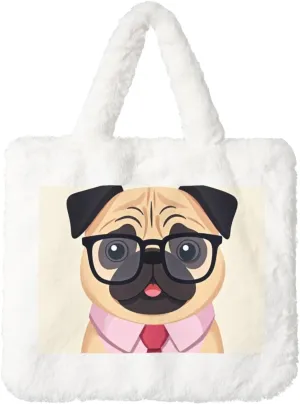 Fluffy Tote Bag for Women Plush Shoulder Purses Ladies Faux Fur Bag Top Handle Satchel Handbag Fall Winter