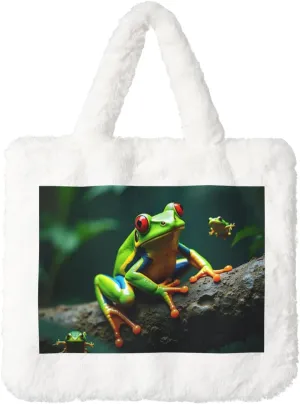 Fluffy Tote Bag for Women Plush Shoulder Purses Ladies Faux Fur Bag Top Handle Satchel Handbag Fall Winter