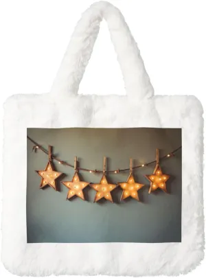 Fluffy Tote Bag for Women Plush Shoulder Purses Ladies Faux Fur Bag Top Handle Satchel Handbag Fall Winter