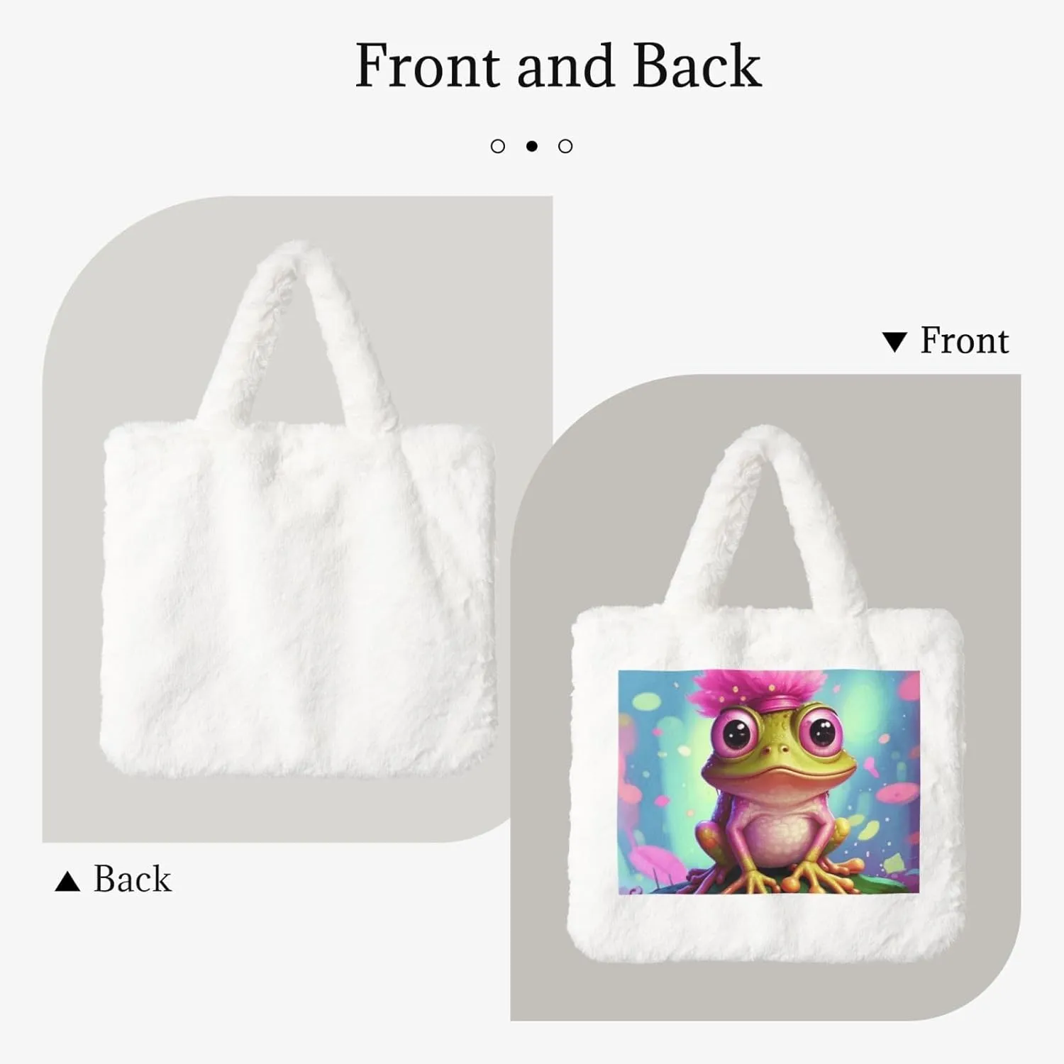 Fluffy Tote Bag for Women Plush Shoulder Purses Ladies Faux Fur Bag Top Handle Satchel Handbag Fall Winter