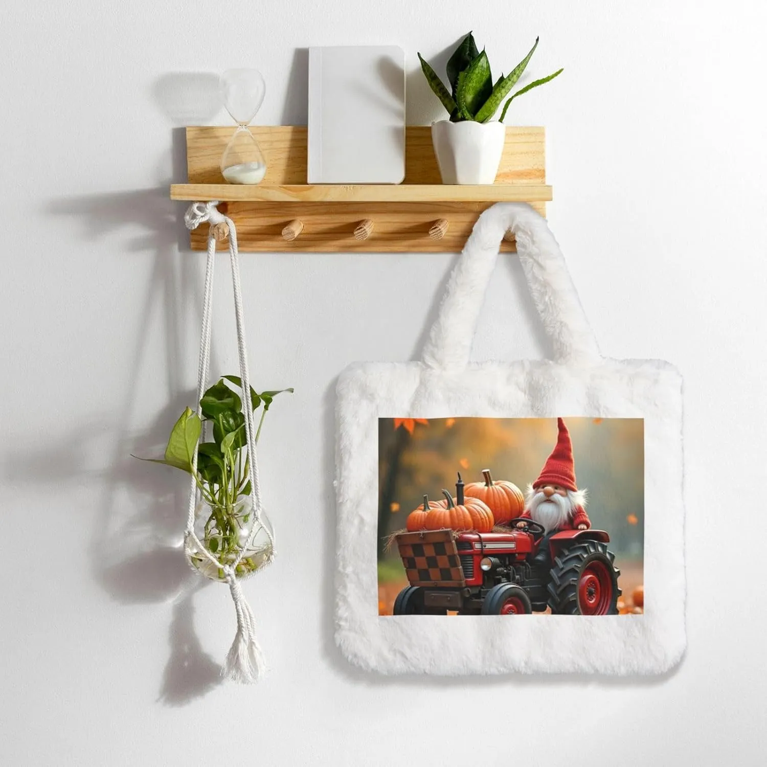 Fluffy Tote Bag for Women Plush Shoulder Purses Ladies Faux Fur Bag Top Handle Satchel Handbag Fall Winter