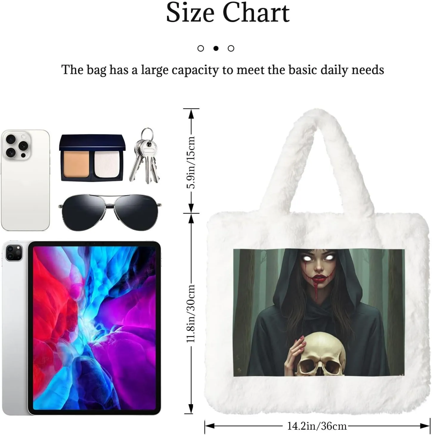 Fluffy Tote Bag Ladies Shoulder Bag Women Furry Tote Bag Plush Handbag Women Cute Bag for Women