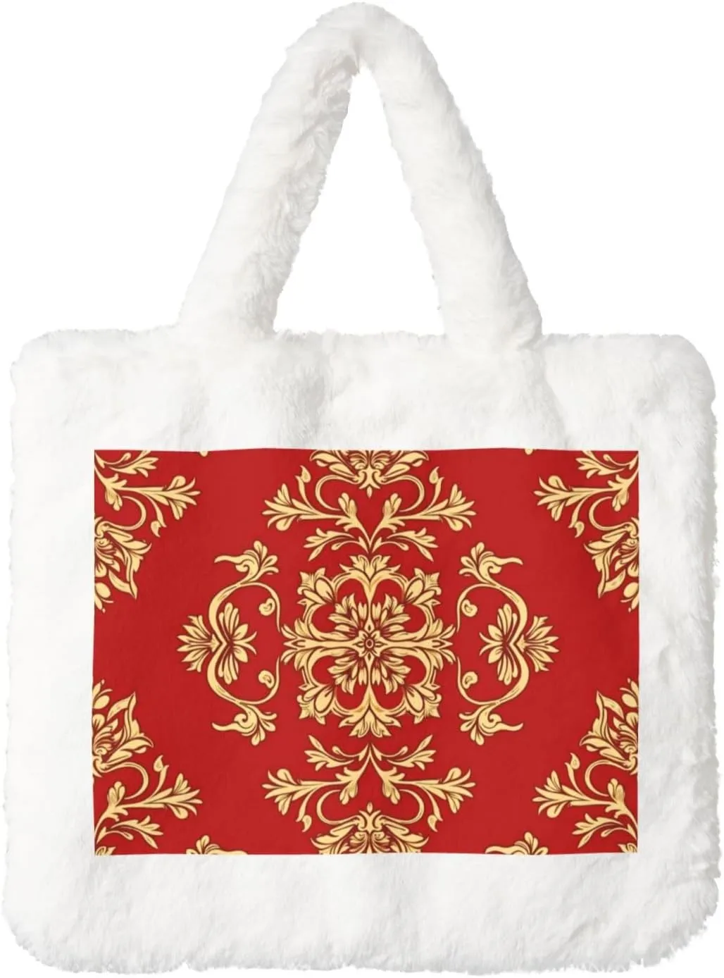 Fluffy Tote Bag Ladies Shoulder Bag Women Furry Tote Bag Plush Handbag Women Cute Bag for Women