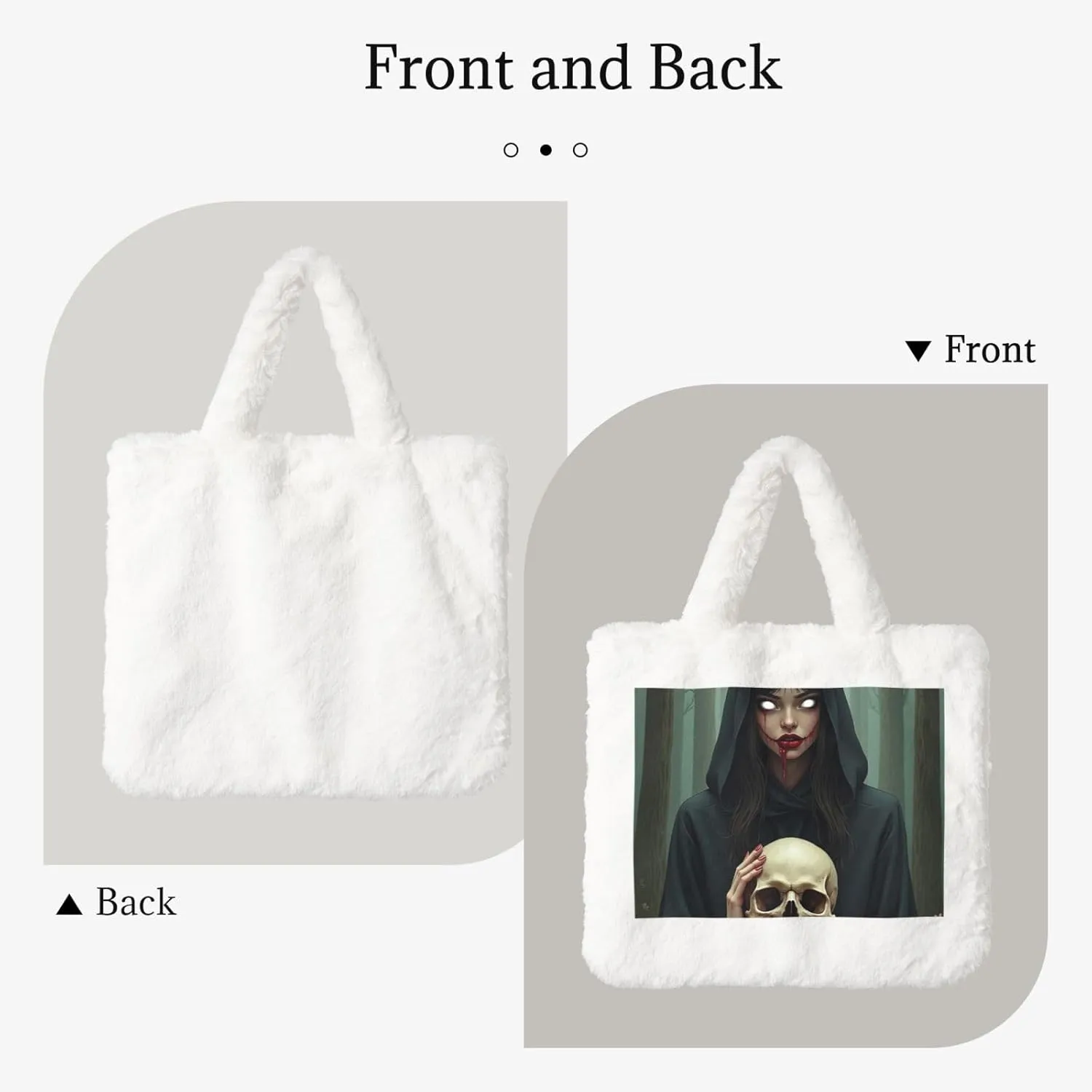 Fluffy Tote Bag Ladies Shoulder Bag Women Furry Tote Bag Plush Handbag Women Cute Bag for Women