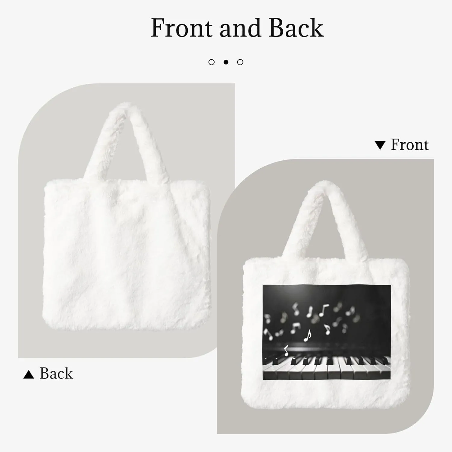 Fluffy Tote Bag Ladies Shoulder Bag Women Furry Tote Bag Plush Handbag Women Cute Bag for Women