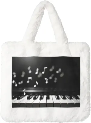 Fluffy Tote Bag Ladies Shoulder Bag Women Furry Tote Bag Plush Handbag Women Cute Bag for Women