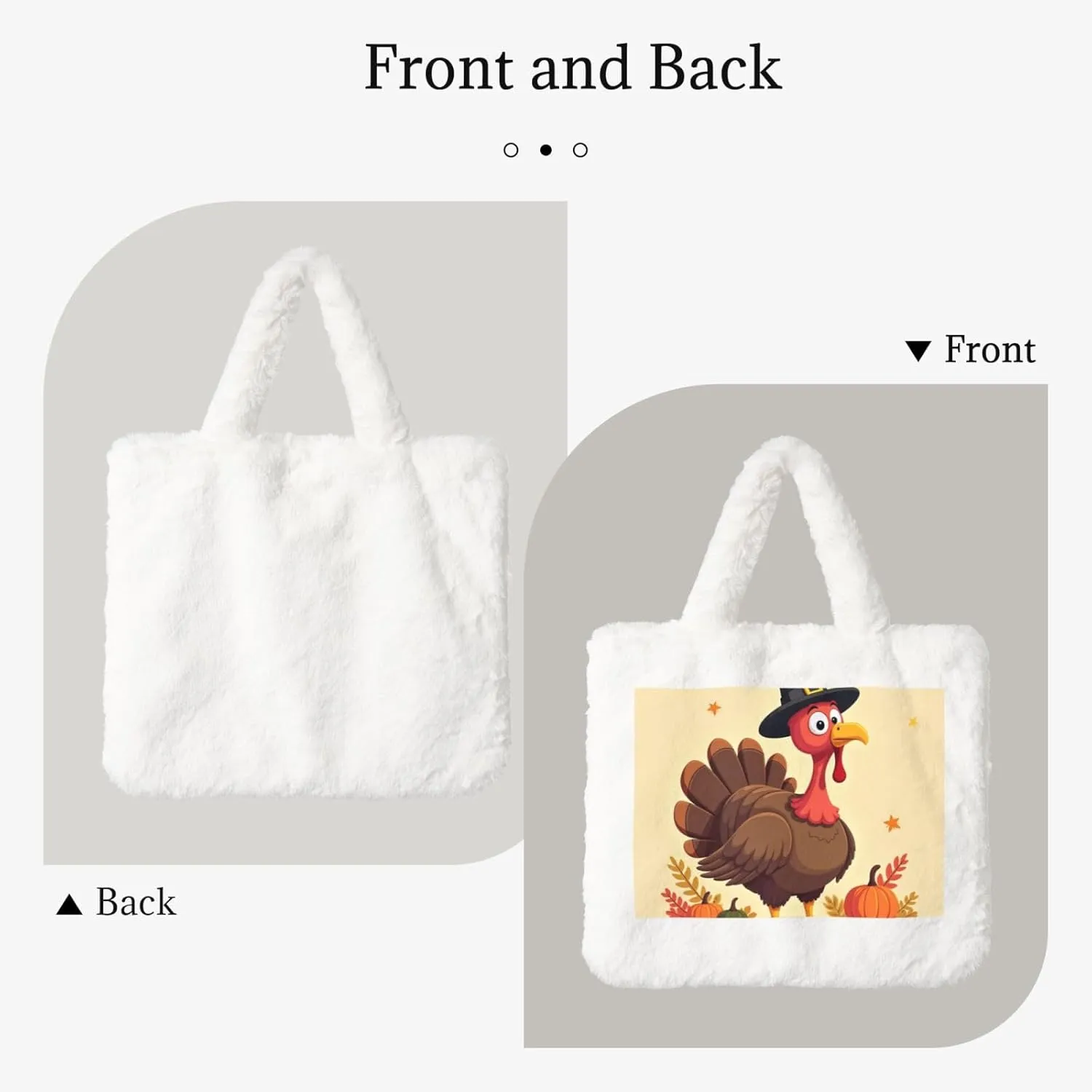 Fluffy Tote Bag Ladies Shoulder Bag Women Furry Tote Bag Plush Handbag Women Cute Bag for Women