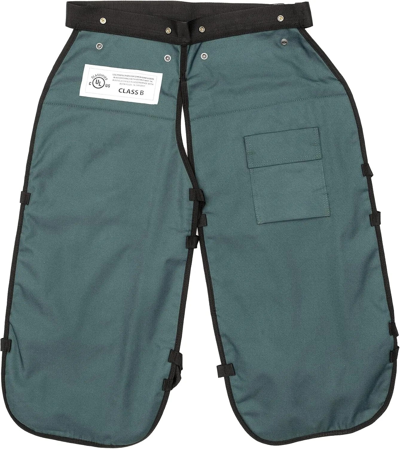 FORESTER Chainsaw Chaps for Men - Adjustable Belt - Chain Saw Chaps for Men, Apron Style W/Pocket, Chainsaw Safety Equipment