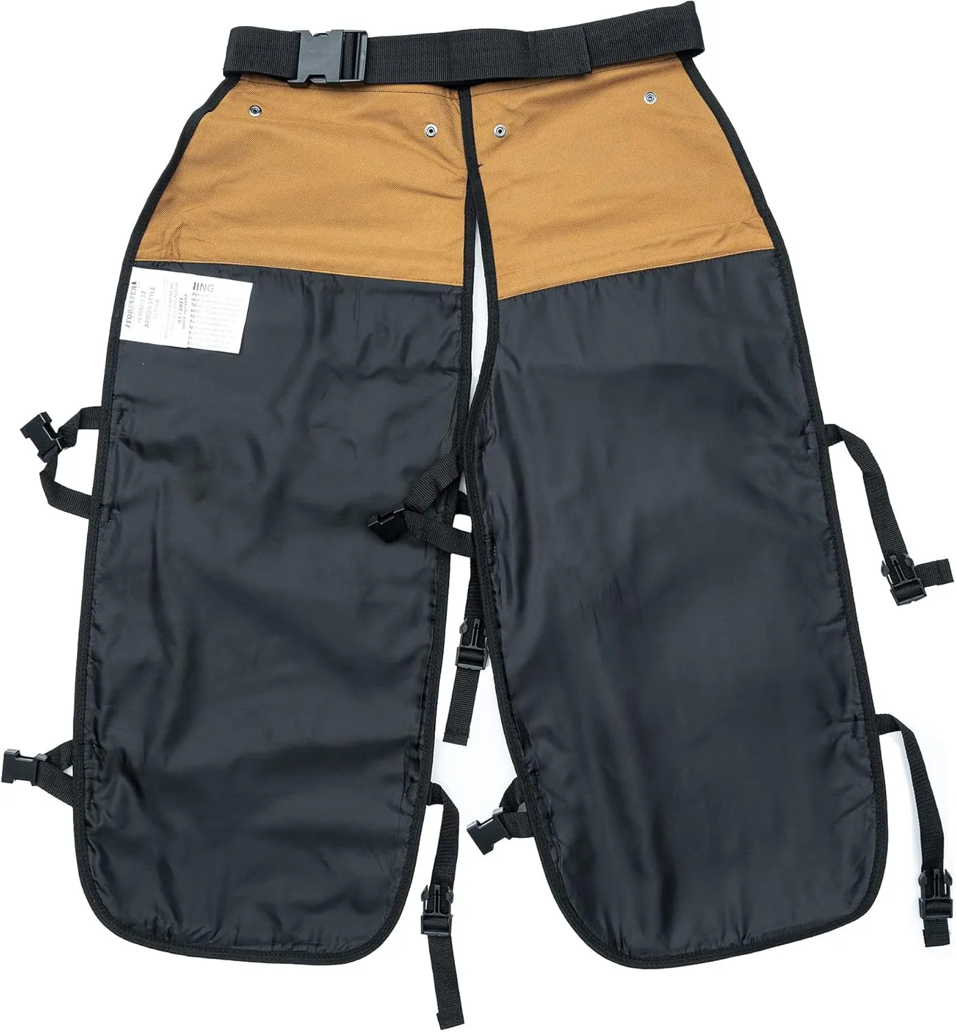 FORESTER Chainsaw Chaps for Men - Adjustable Belt - Chain Saw Chaps for Men, Apron Style W/Pocket, Chainsaw Safety Equipment