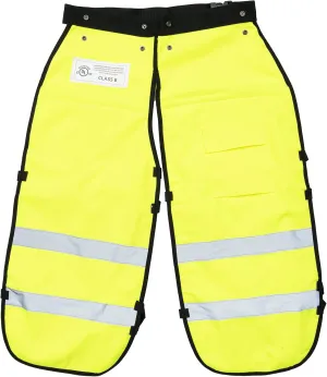 FORESTER Chainsaw Chaps for Men - Adjustable Belt - Chain Saw Chaps for Men, Apron Style W/Pocket, Chainsaw Safety Equipment