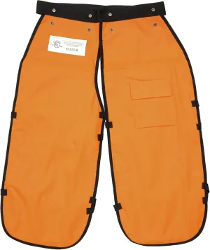 FORESTER Chainsaw Chaps for Men - Adjustable Belt - Chain Saw Chaps for Men, Apron Style W/Pocket, Chainsaw Safety Equipment