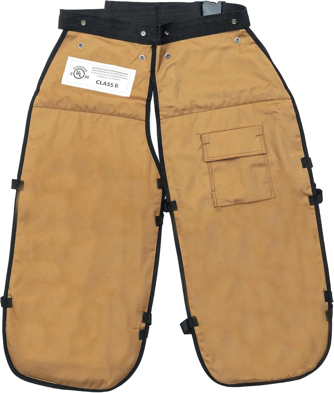 FORESTER Chainsaw Chaps for Men - Adjustable Belt - Chain Saw Chaps for Men, Apron Style W/Pocket, Chainsaw Safety Equipment