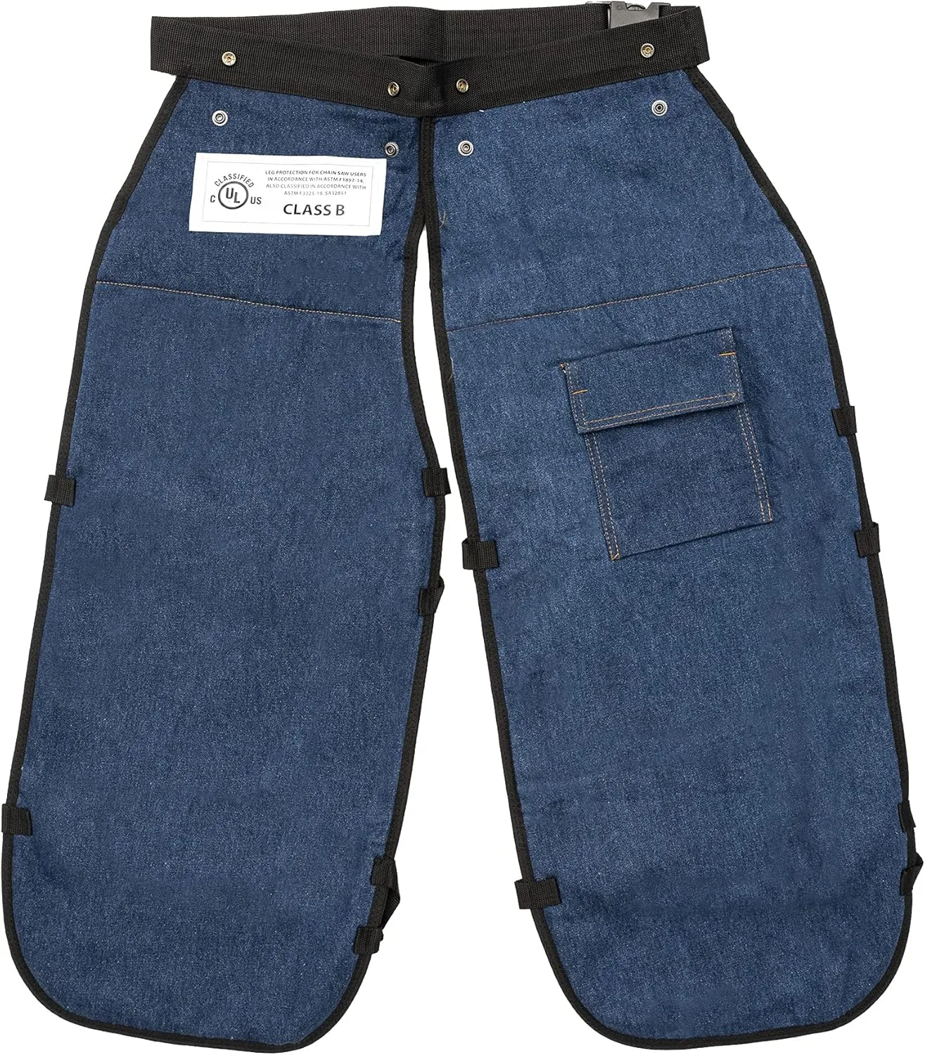 FORESTER Chainsaw Chaps for Men - Adjustable Belt - Chain Saw Chaps for Men, Apron Style W/Pocket, Chainsaw Safety Equipment