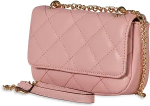 Forever 21 Women's Quilted Shoulder Flap With Adjustable Chain Crossbody