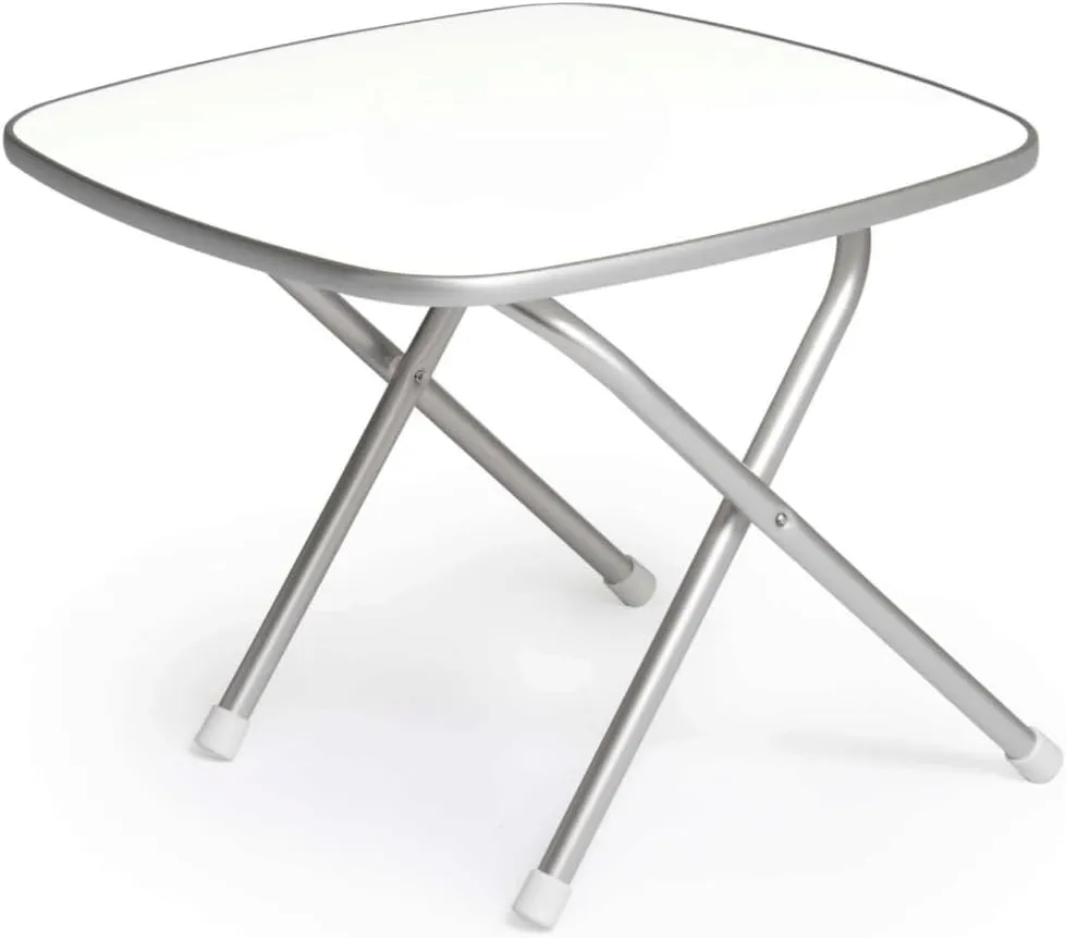 FORMA MARINE Folding Outdoor Camping Aluminum Table Melamine Top 24" x 24" x 19.3" Height- M350X