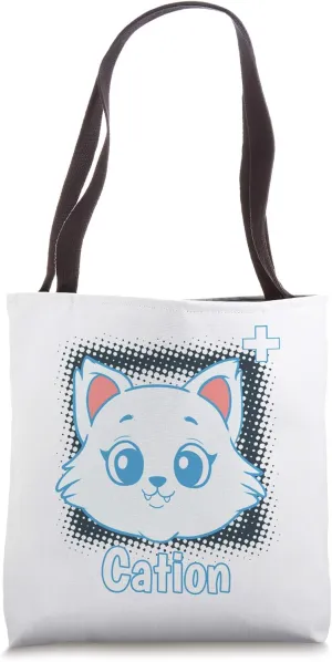 Funny Cation Physicist Physics Kitten Feline Cat Lover Tote Bag