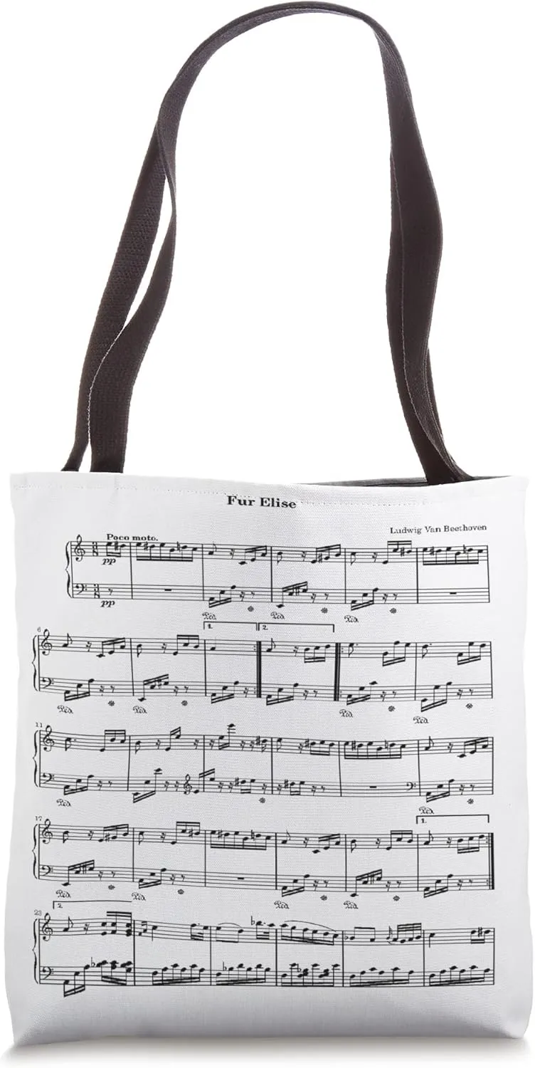 Fur Elise - Ludwig van Beethoven Score Tote Bag