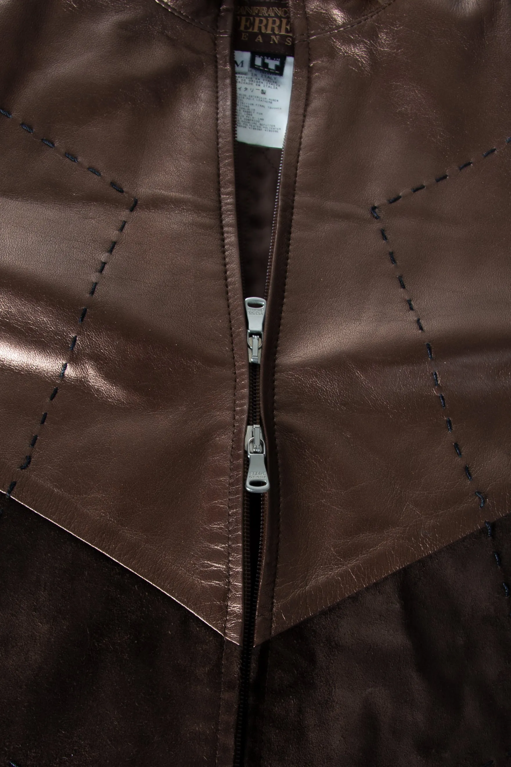 Fur Trimmed Leather Jacket