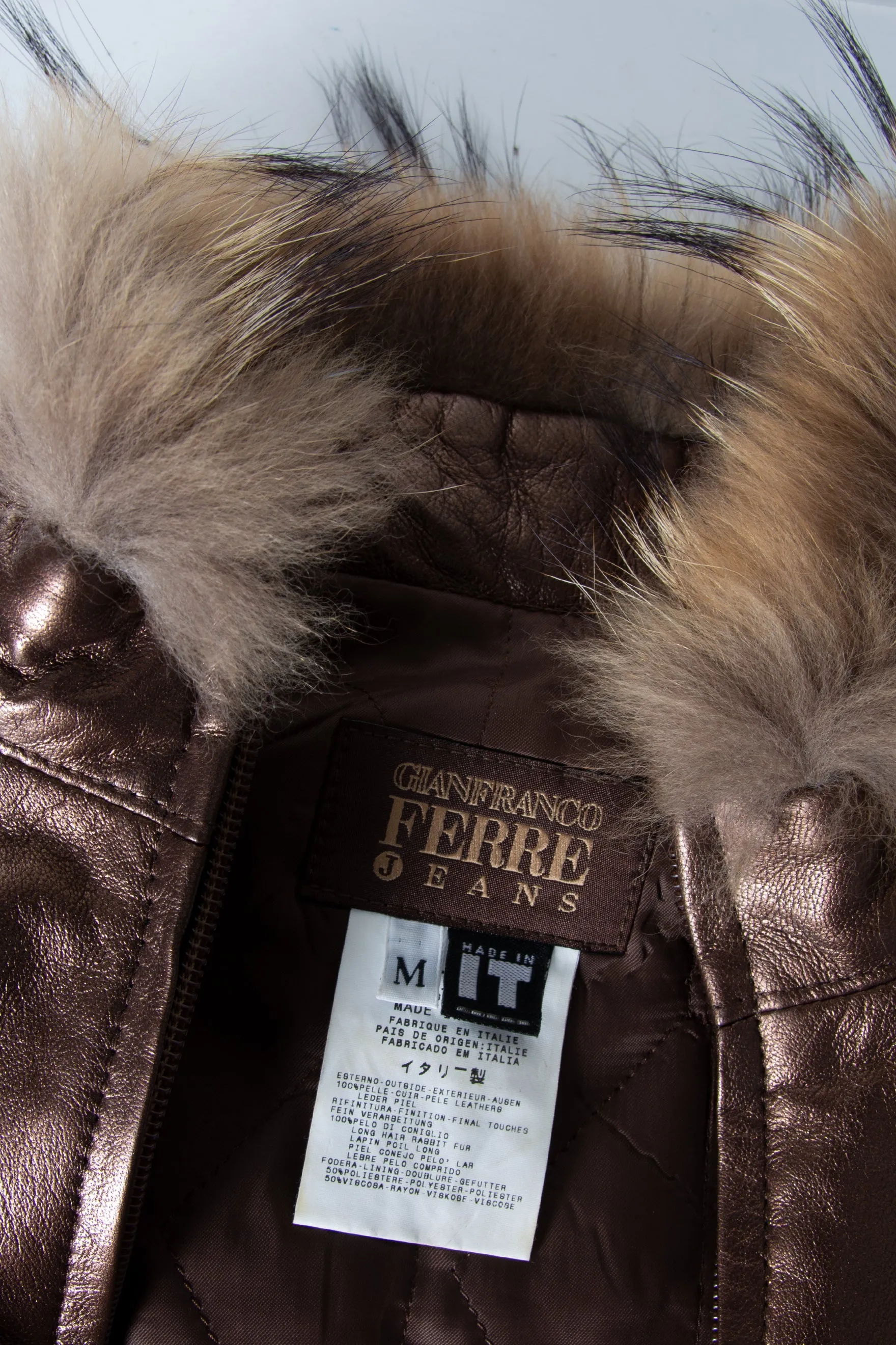Fur Trimmed Leather Jacket