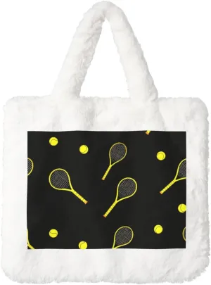 Furry Purse, Fluffy Tote Bag for Women Winter Faux Fur Bag Fuzzy Purse and Handbags