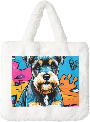 Furry Purse, Fluffy Tote Bag for Women Winter Faux Fur Bag Fuzzy Purse and Handbags