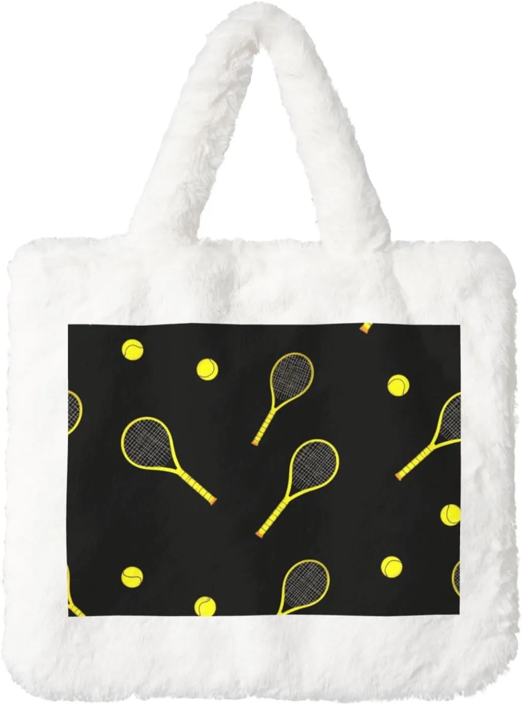 Furry Purse, Fluffy Tote Bag for Women Winter Faux Fur Bag Fuzzy Purse and Handbags