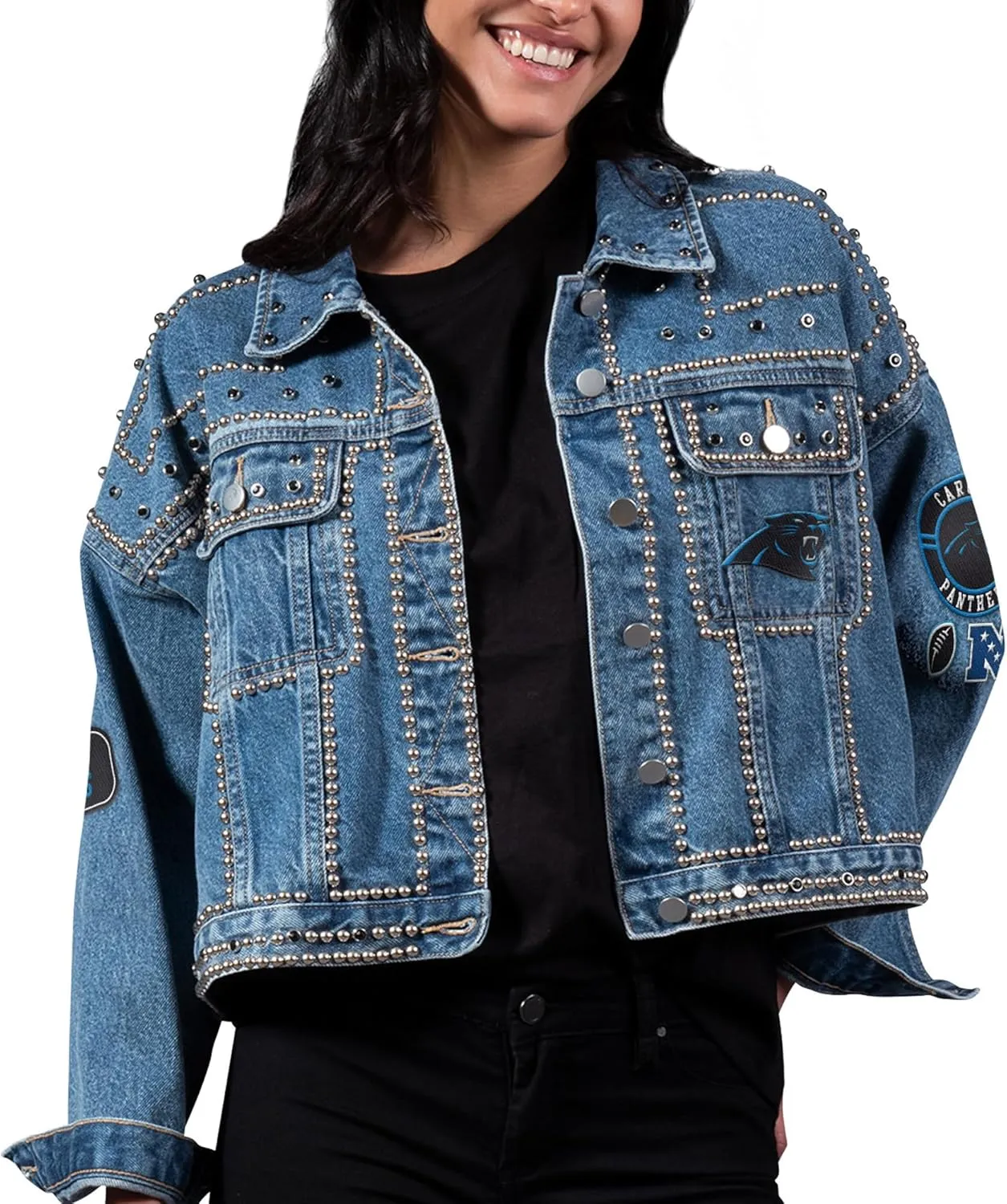 G-III Sports Women's NFL First Finish Medium Full-Button Jacket