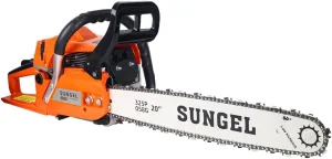 Gas Powered Chain Saw - 20 Inch Gas Chain Saw 2-Cycle 58 CC Cordless Handheld Gasoline Chain Saws for Cutting Wood Trees with 20'' Bar