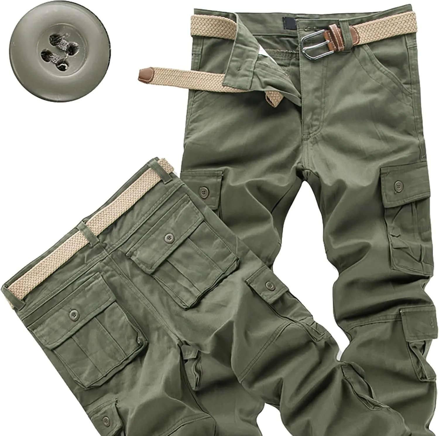 Gear Men's Hiking Tactical Sweatpants Waist Denim Long Pants Men's Casual Cargo Pants Sweatpants for Men Men's Camo