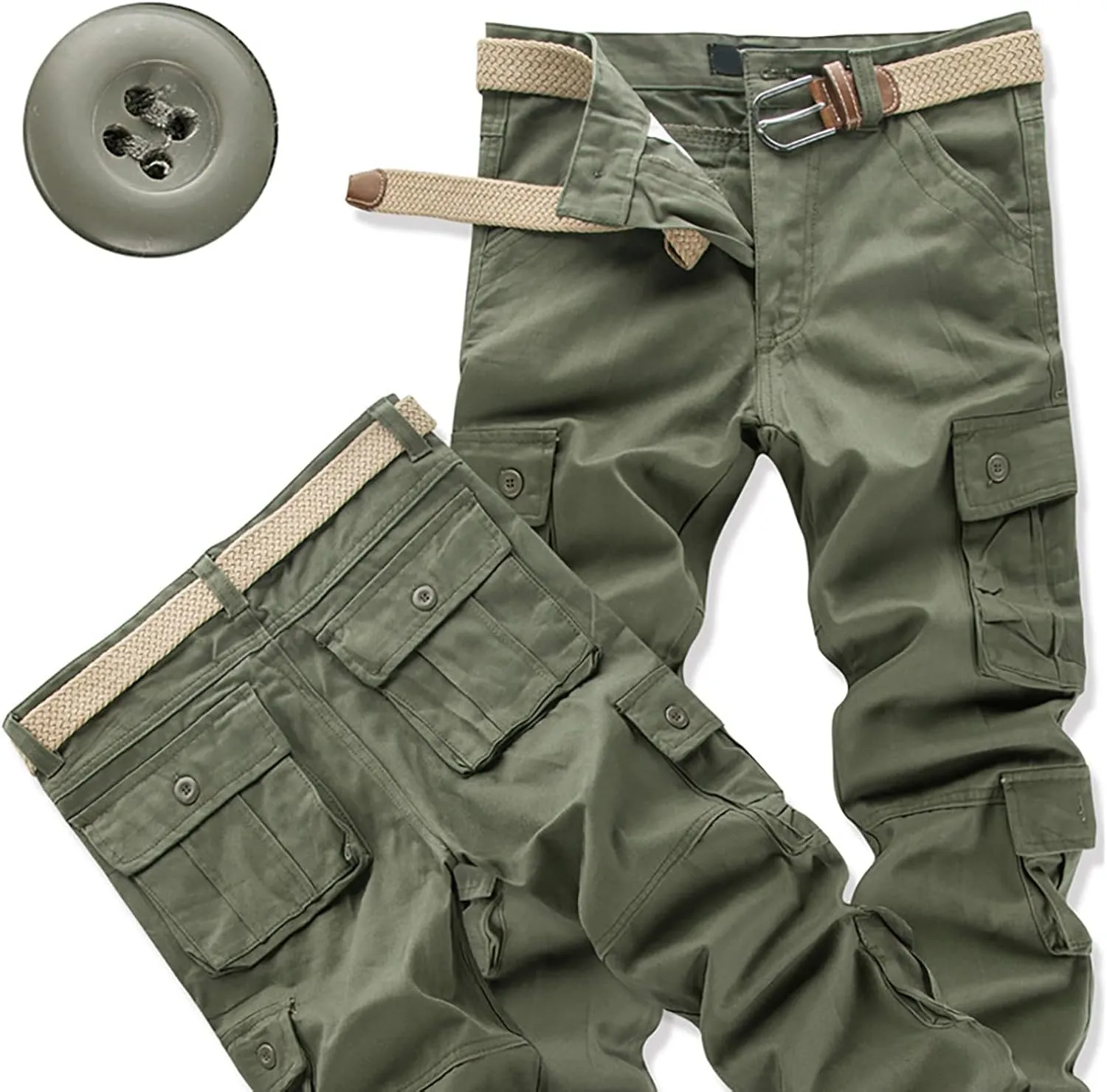 Gear Men's Hiking Tactical Sweatpants Waist Denim Long Pants Men's Casual Cargo Pants Sweatpants for Men Men's Camo