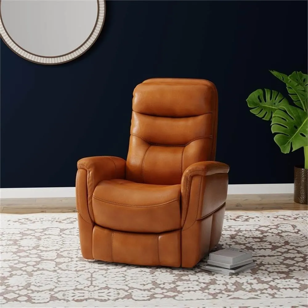 Gemini - Butterscotch Manual Swivel Glider Recliner