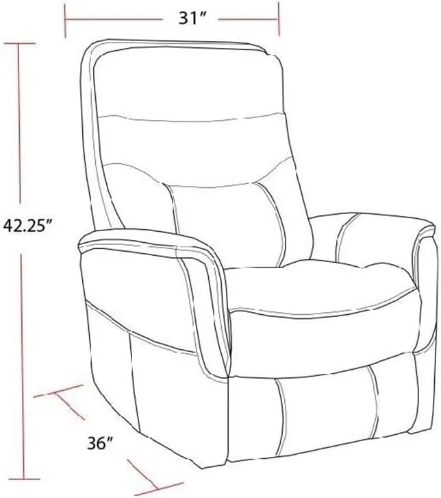 Gemini - Butterscotch Manual Swivel Glider Recliner