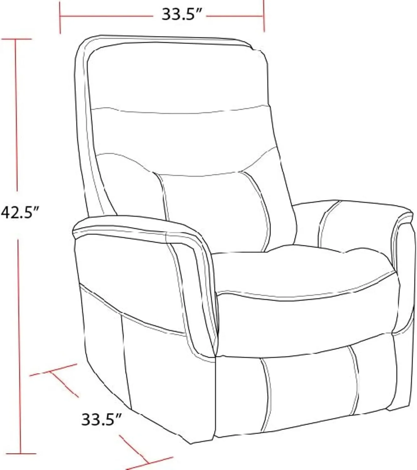 Gemini - Flint Manual Swivel Glider Recliner