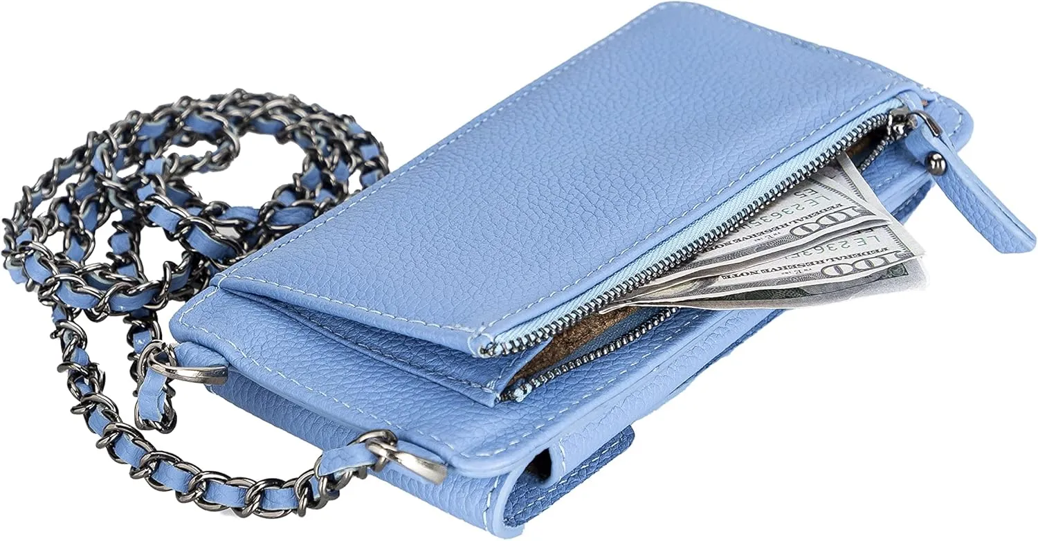 Genuine Leather Cross-Body Bags For Women, Cross-Body Purse Cell Phone Wallet Purses Case With Detachable Strap, Shoulder Bag