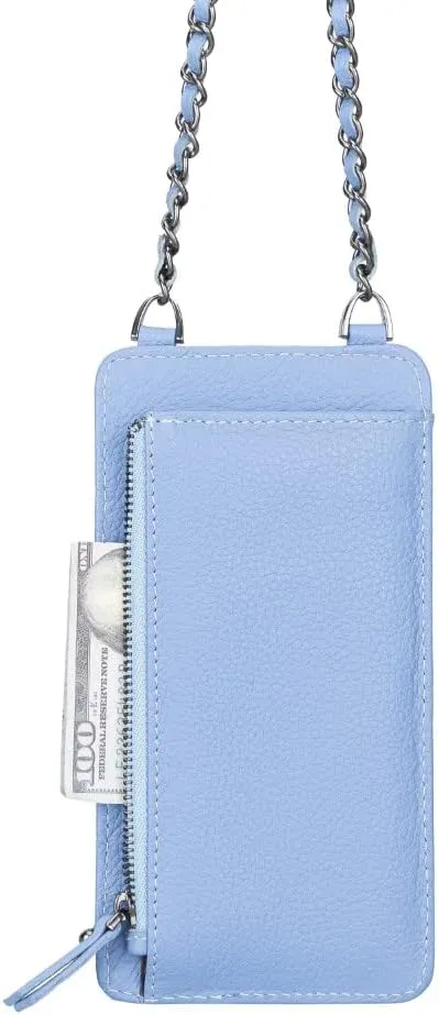Genuine Leather Cross-Body Bags For Women, Cross-Body Purse Cell Phone Wallet Purses Case With Detachable Strap, Shoulder Bag