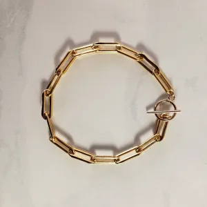 GIA Bracelet - Gold Chain with toggle