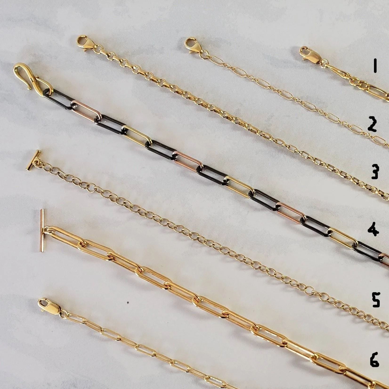 GIA Bracelet - Gold Chain with toggle