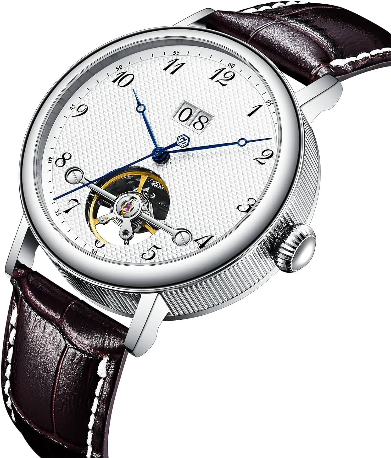 gigididi GGDD Automatic Mechanical Watch Flywheel Watches Simple Style Watch for Man Casual Male Clock Seagull Movement ST257 GD10725W01