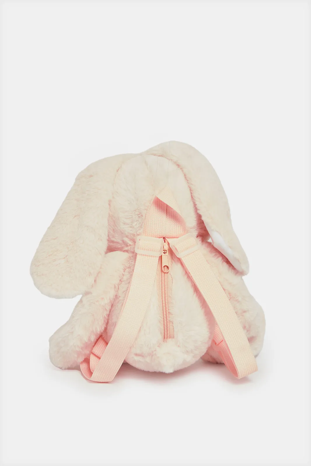 Girls Pink Faux Fur Cross Body Bag
