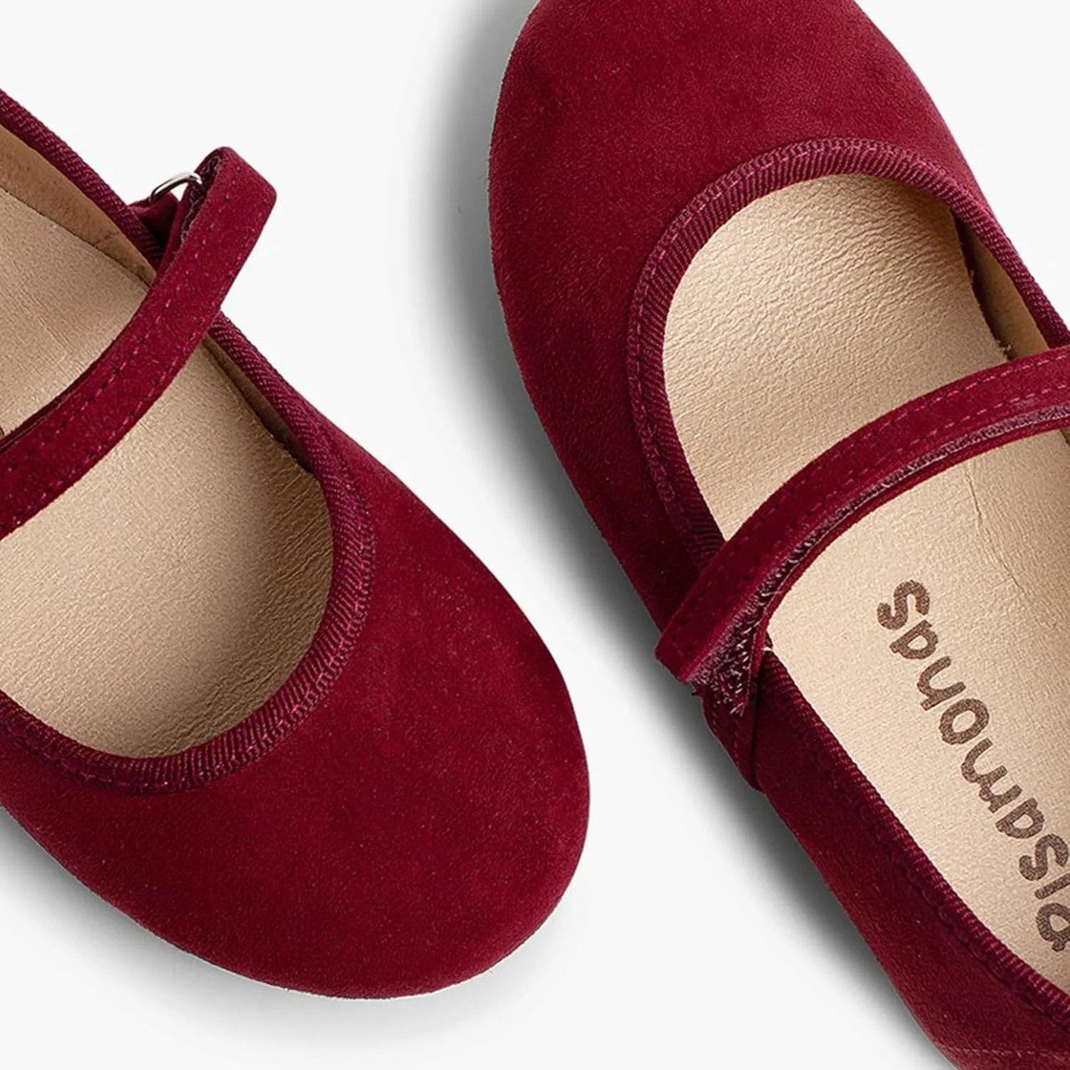 Girls Riptape Faux Suede Mary Janes