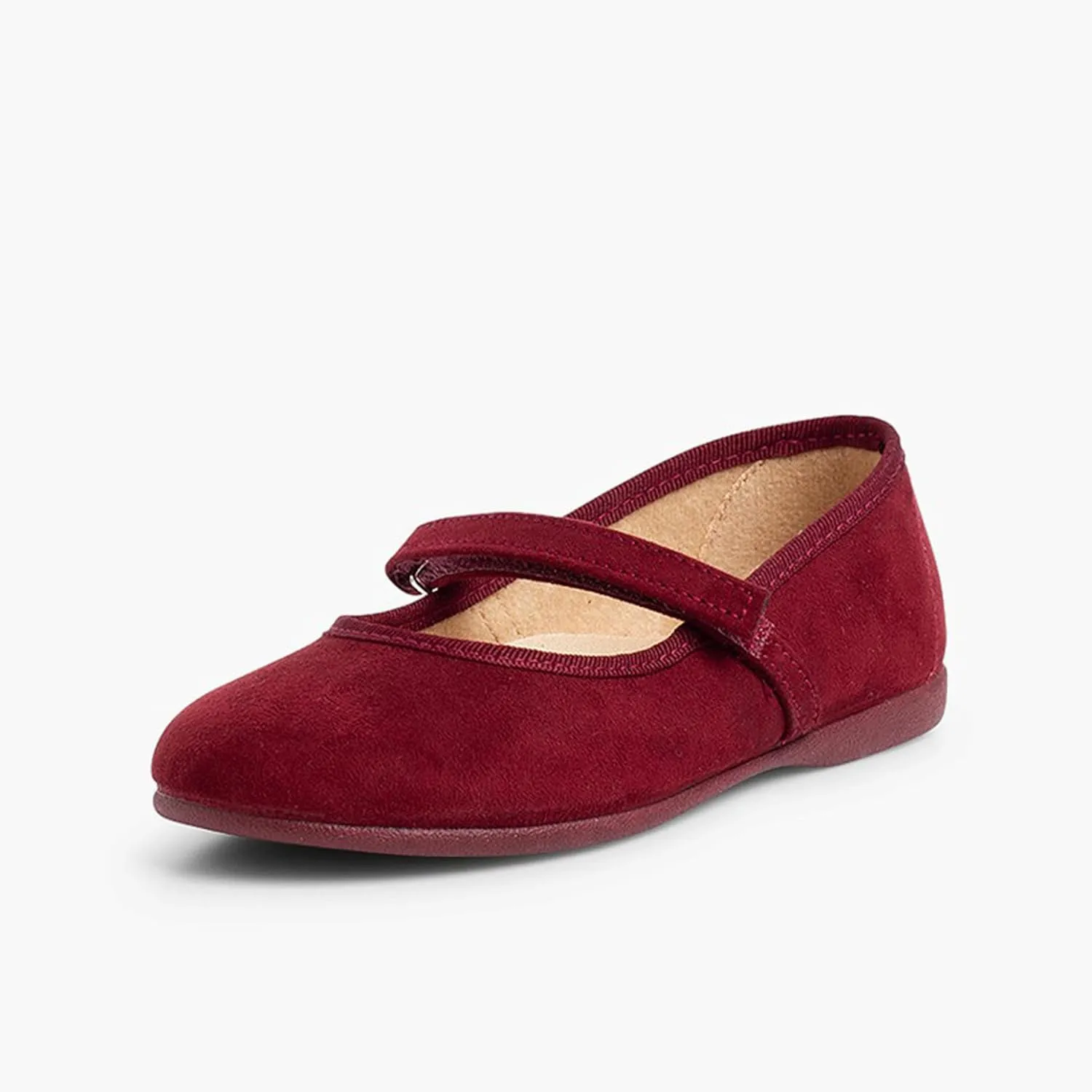 Girls Riptape Faux Suede Mary Janes